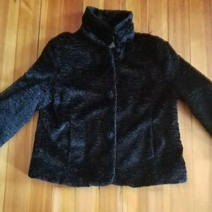 Black crushed velvet jacket